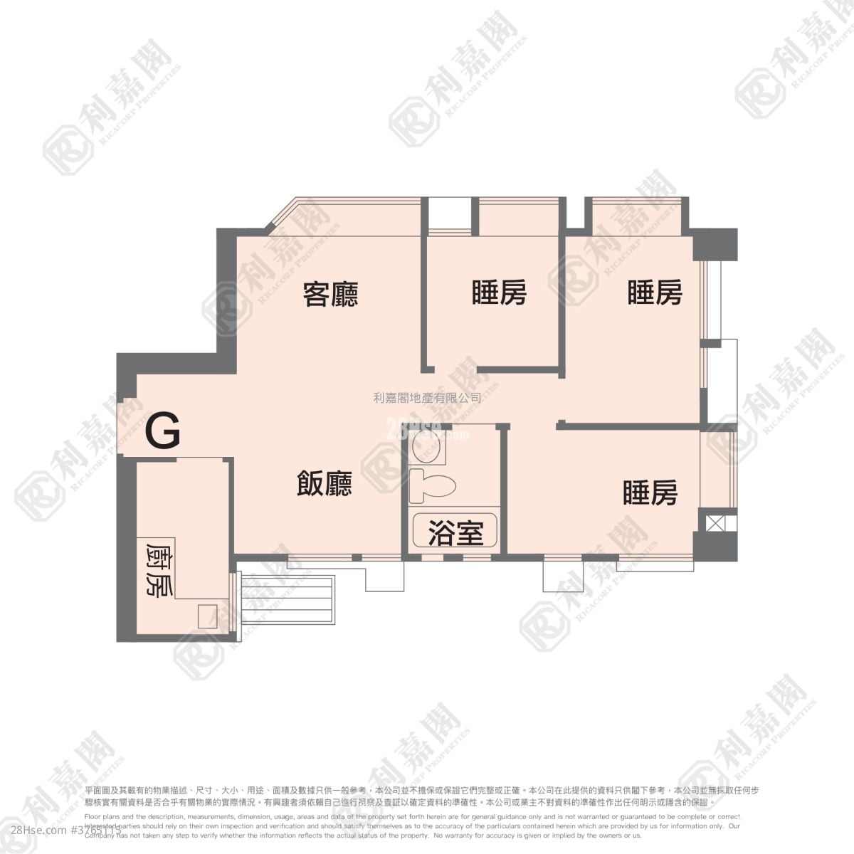 Flora Plaza Sell 3 Bedrooms , 1 Bathroom 536 ft²