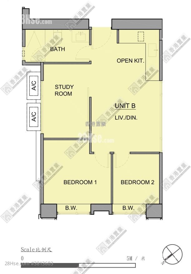 West Park 售盘 2 房 , 1 浴室 493 平方尺