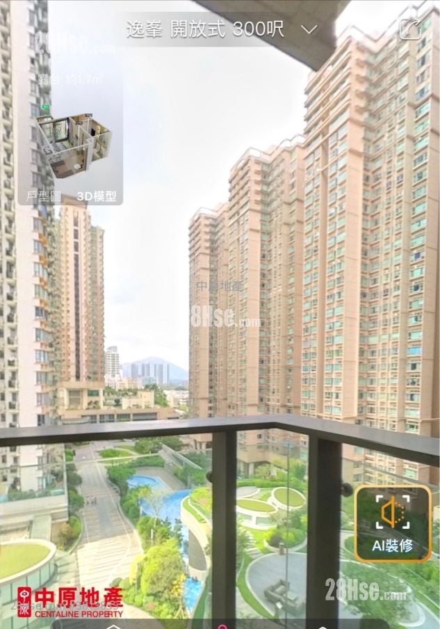 逸峯 售盘 开放式间隔 , 1 浴室 300 平方尺