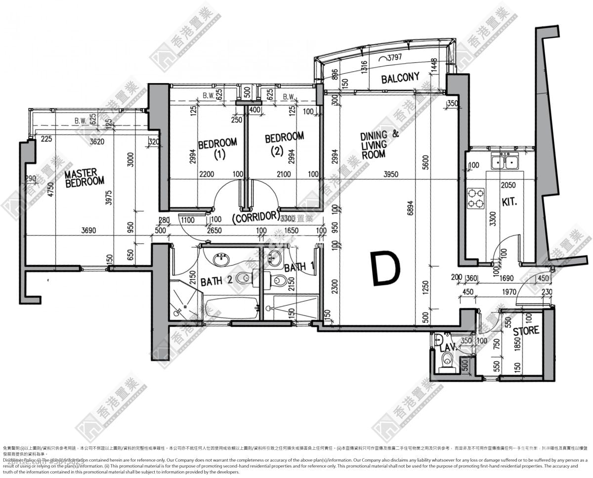 The Harbourside Sell 3 Bedrooms , 2 Bathrooms 1,109 ft²
