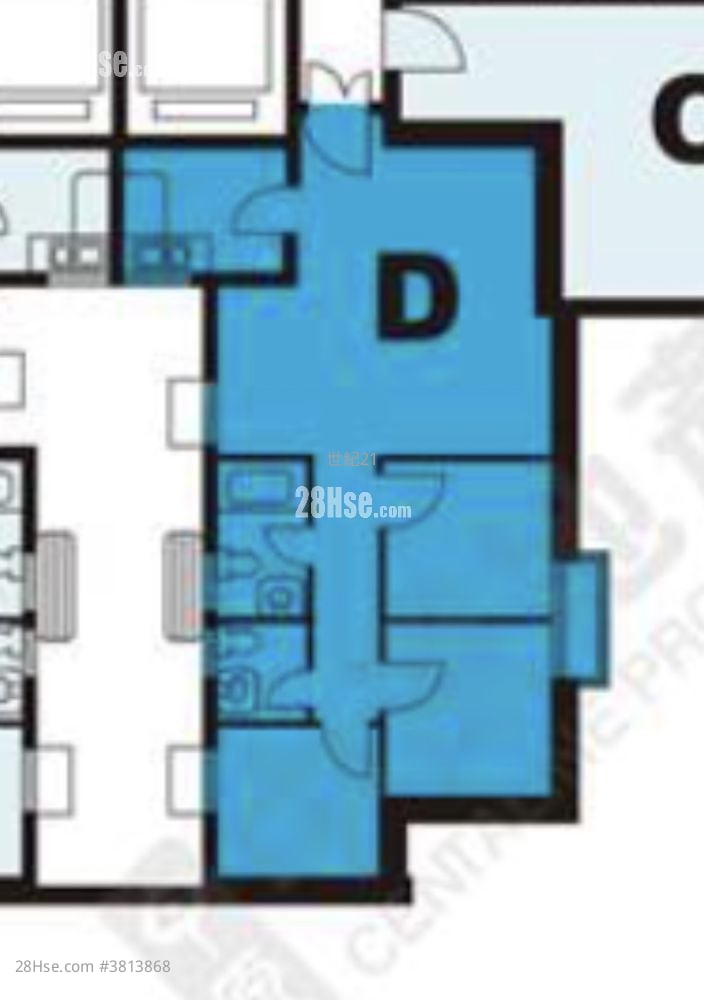 寶盈花園 售盤 3 房 , 2 浴室 591 平方呎