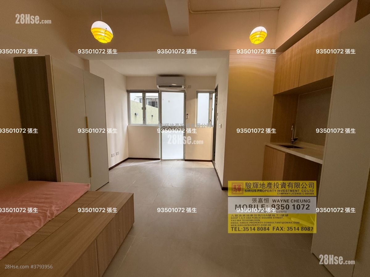 曾榕大厦 租盘 开放式间隔 , 1 浴室 200 平方尺