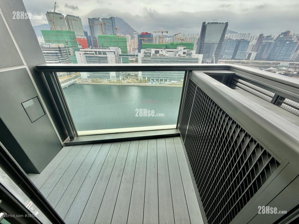 露台: 维港1号 租盘 2 房 , 1 浴室 459 平方尺