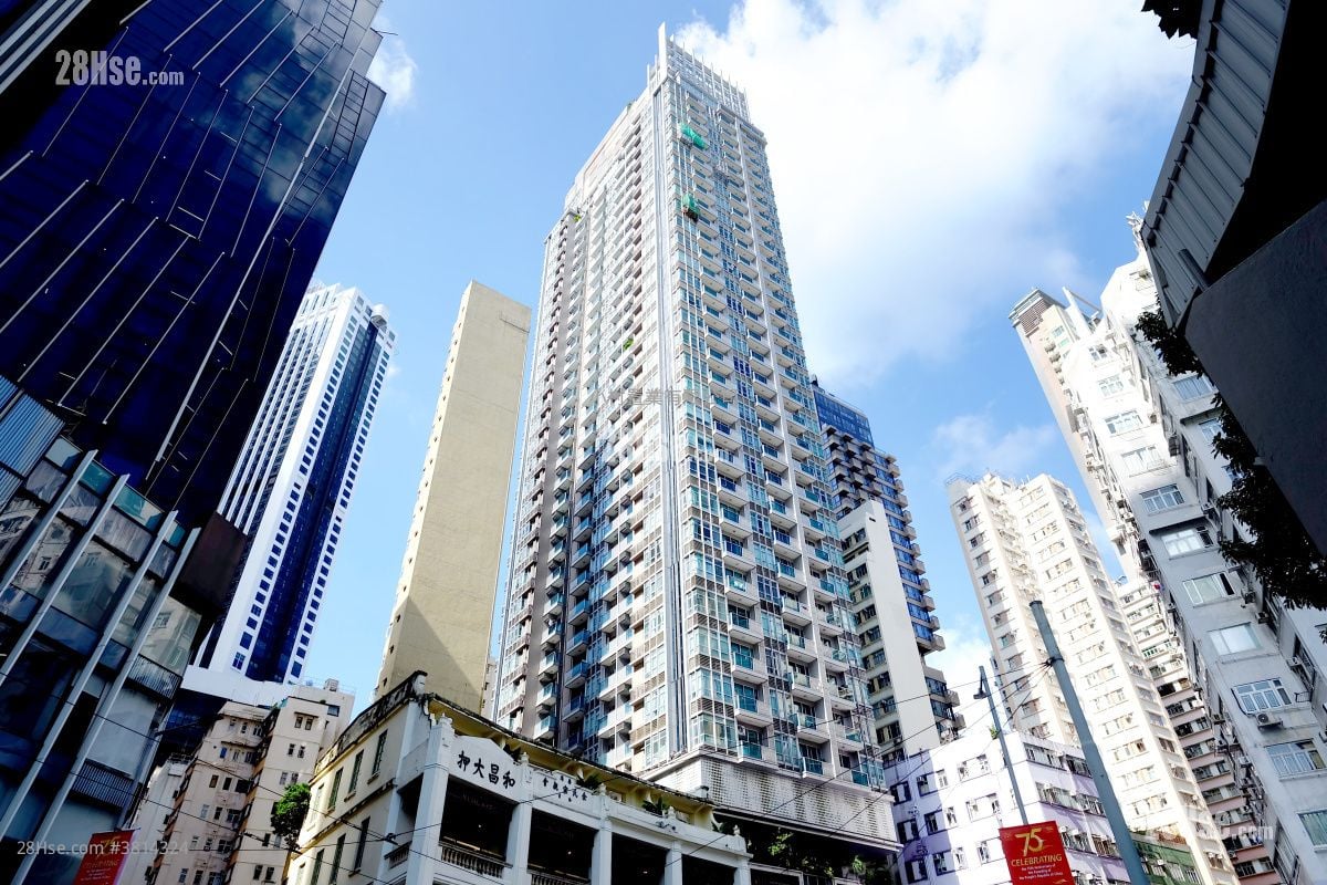 大厦外观: 嘉荟轩 租盘 1 房 , 1 浴室 408 平方尺