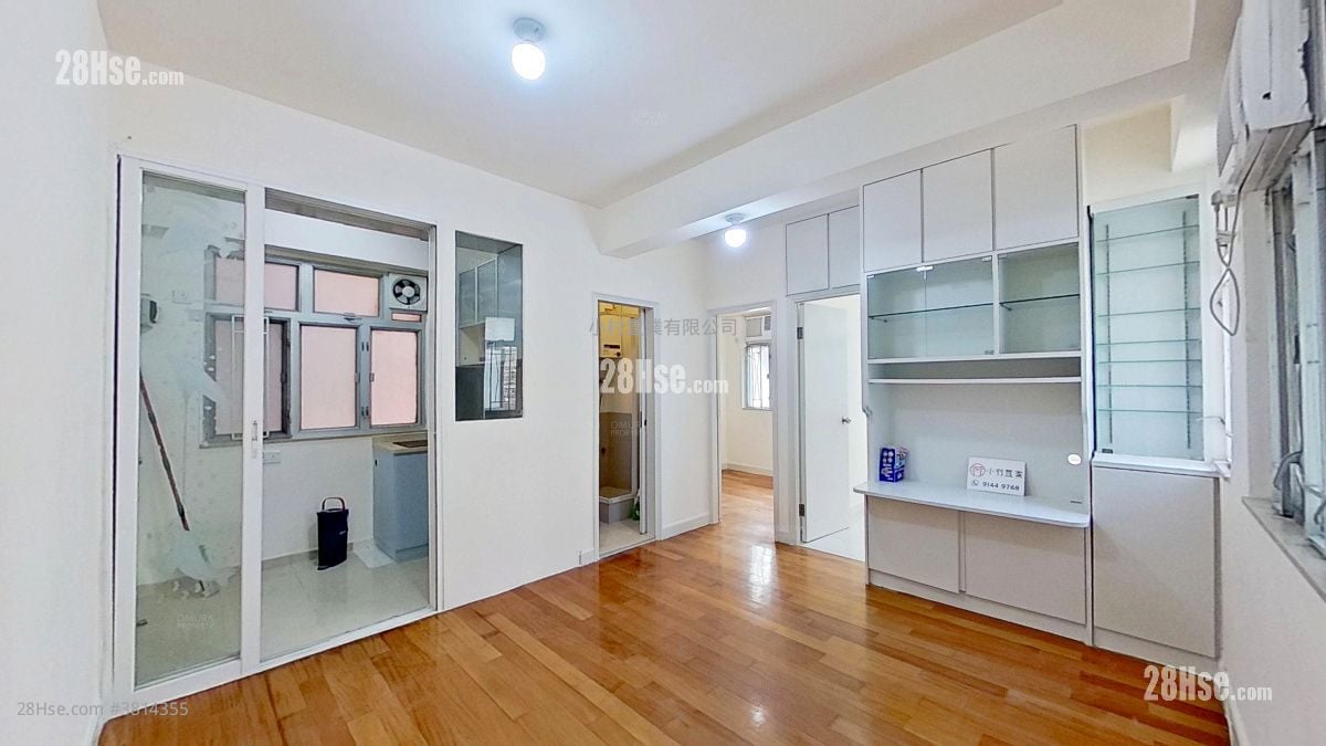 厅: 富裕大厦 租盘 2 房 , 1 浴室 357 平方尺