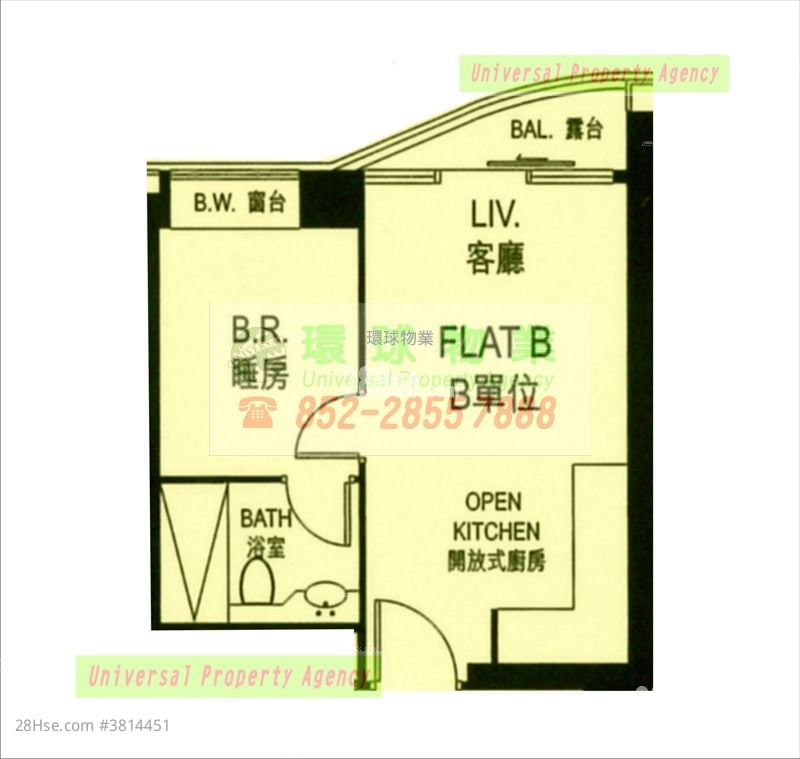 加多近山 售盘 1 房 , 1 浴室 348 平方尺