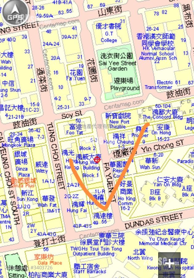 鸿威大厦 租盘 2 房 , 1 浴室 328 平方尺