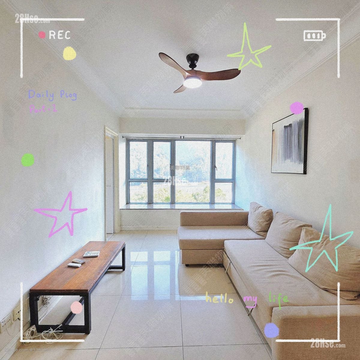 living room: Caribbean Coast Sell 2 Bedrooms , 2 Bathrooms 518 ft²