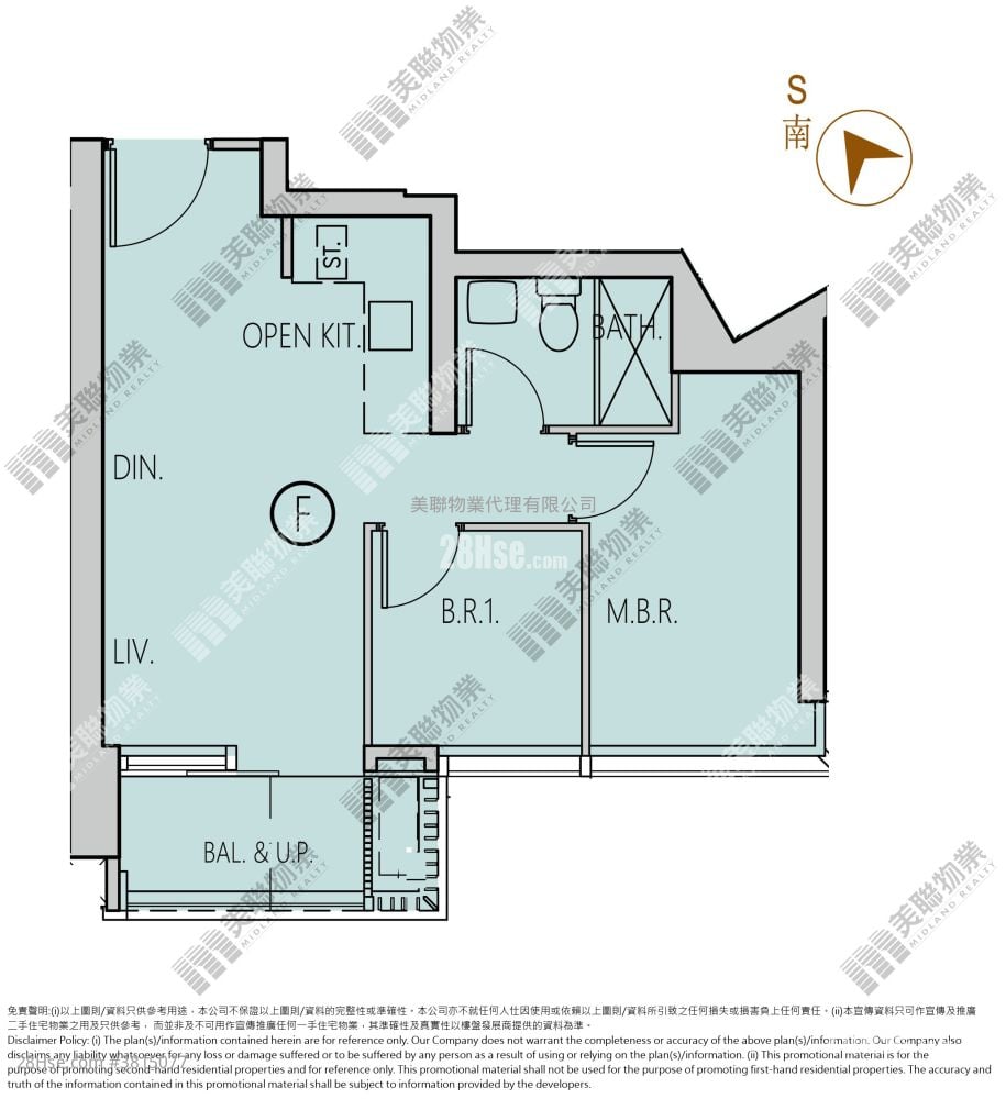 凯柏峰 II 售盘 2 房 , 1 浴室 459 平方尺