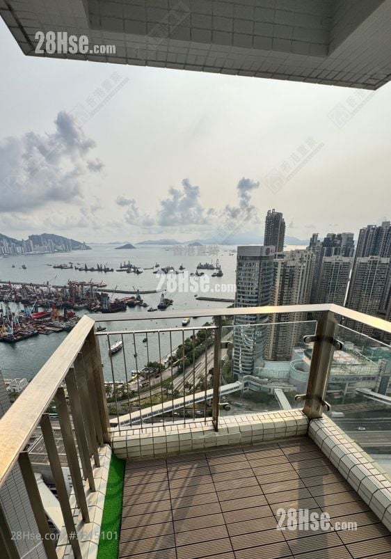 balcony: Florient Rise Rental 2 Bedrooms , 1 Bathroom 574 ft²