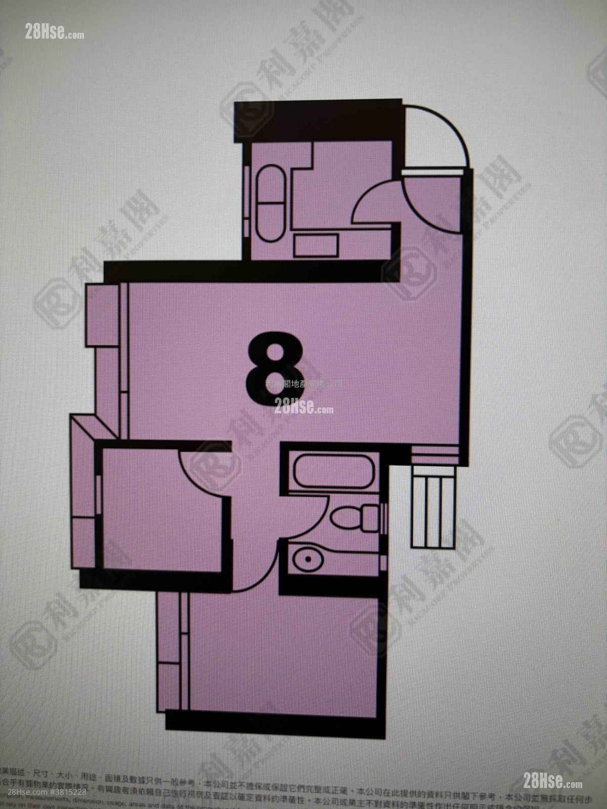 彩明苑 售盤 2 房 506 平方呎