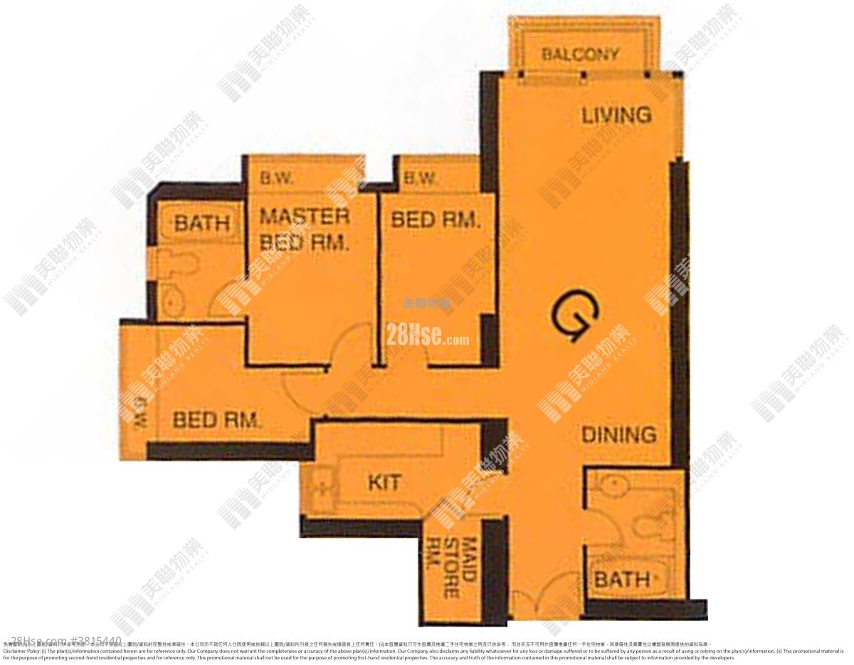 映灣園 售盤 3 房 , 2 浴室 809 平方呎