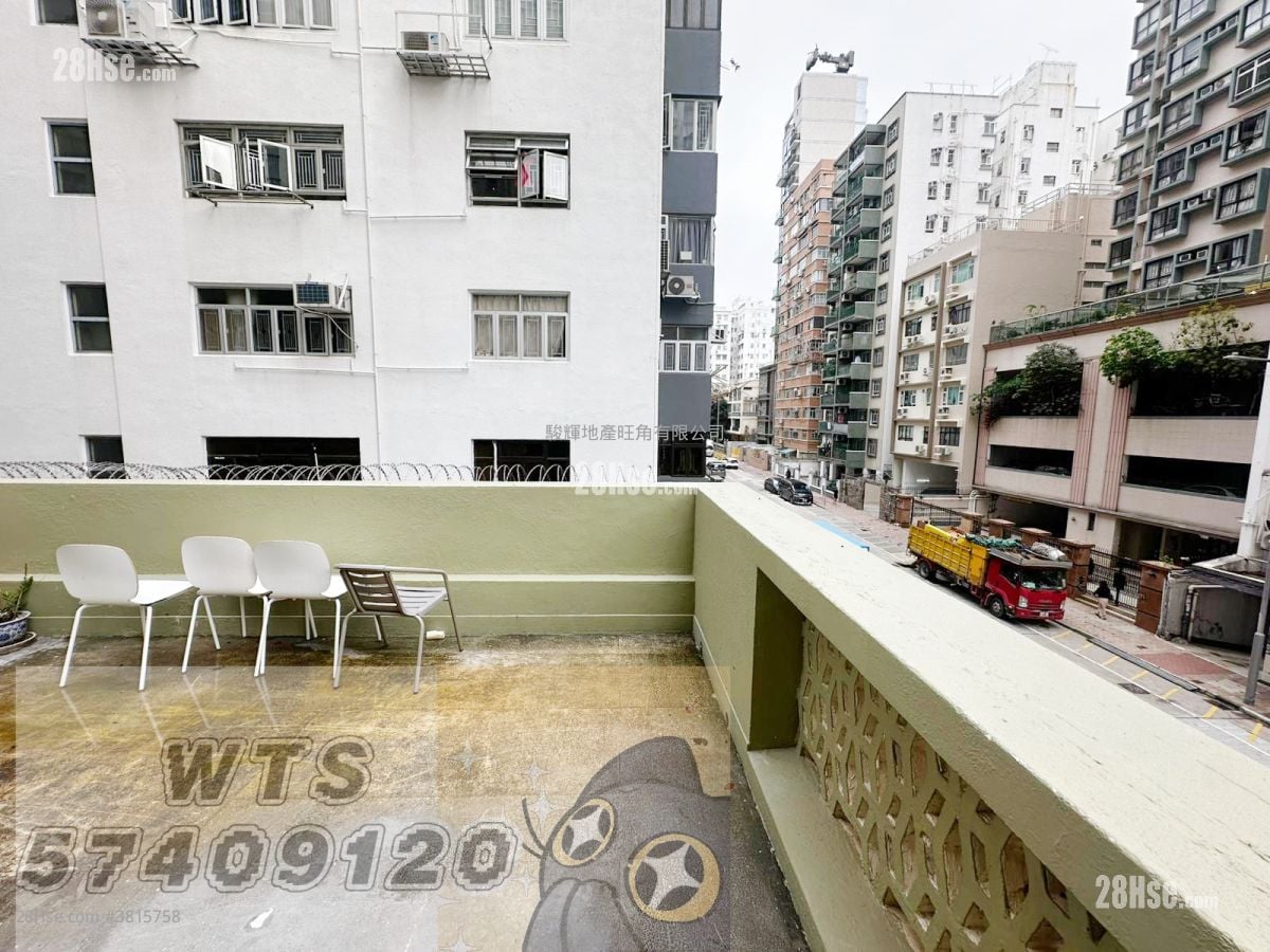 曾榕大厦 租盘 开放式间隔 , 1 浴室 200 平方尺