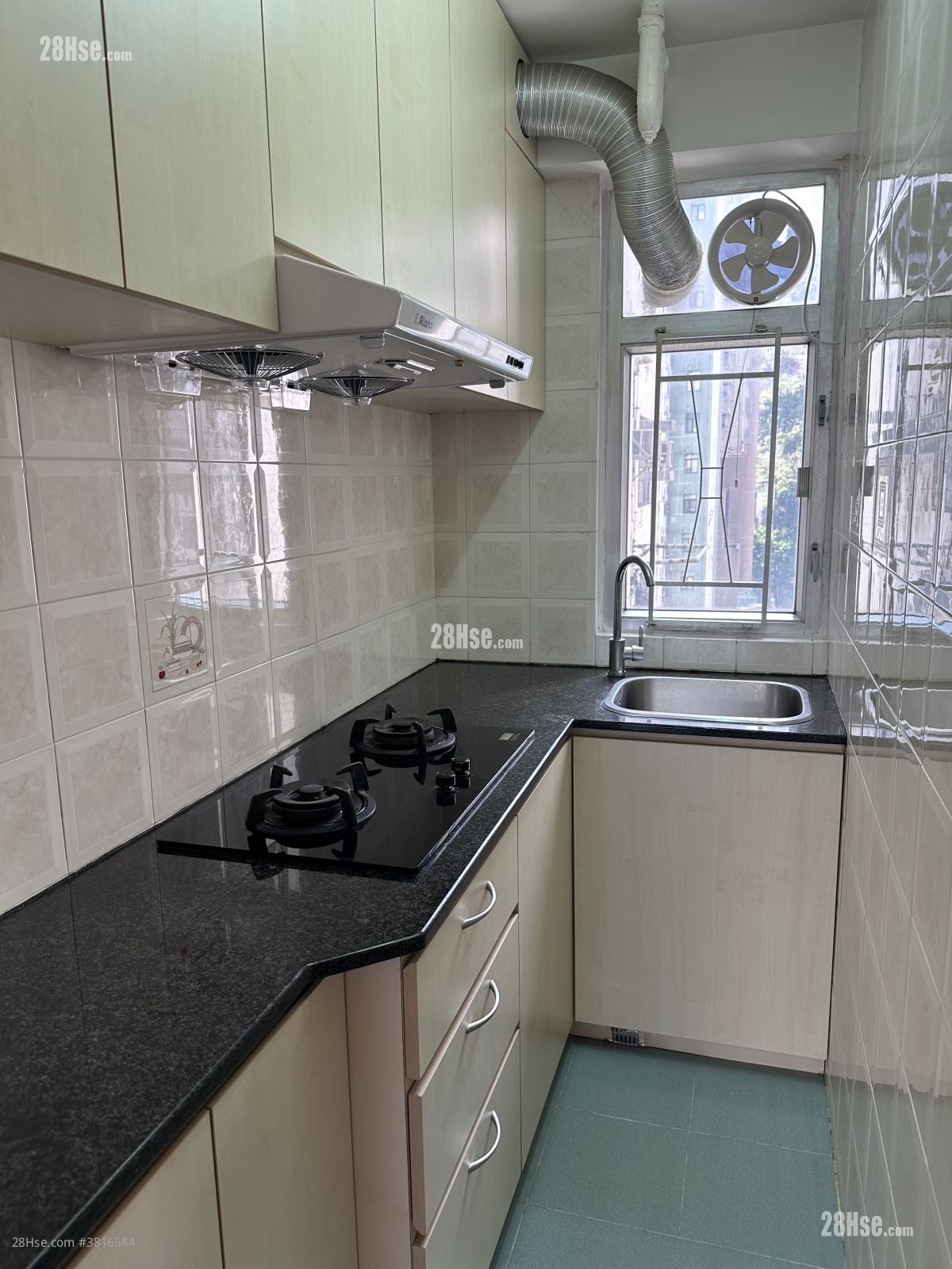 明苑中心 租盤 2 房 , 1 浴室 396 平方呎