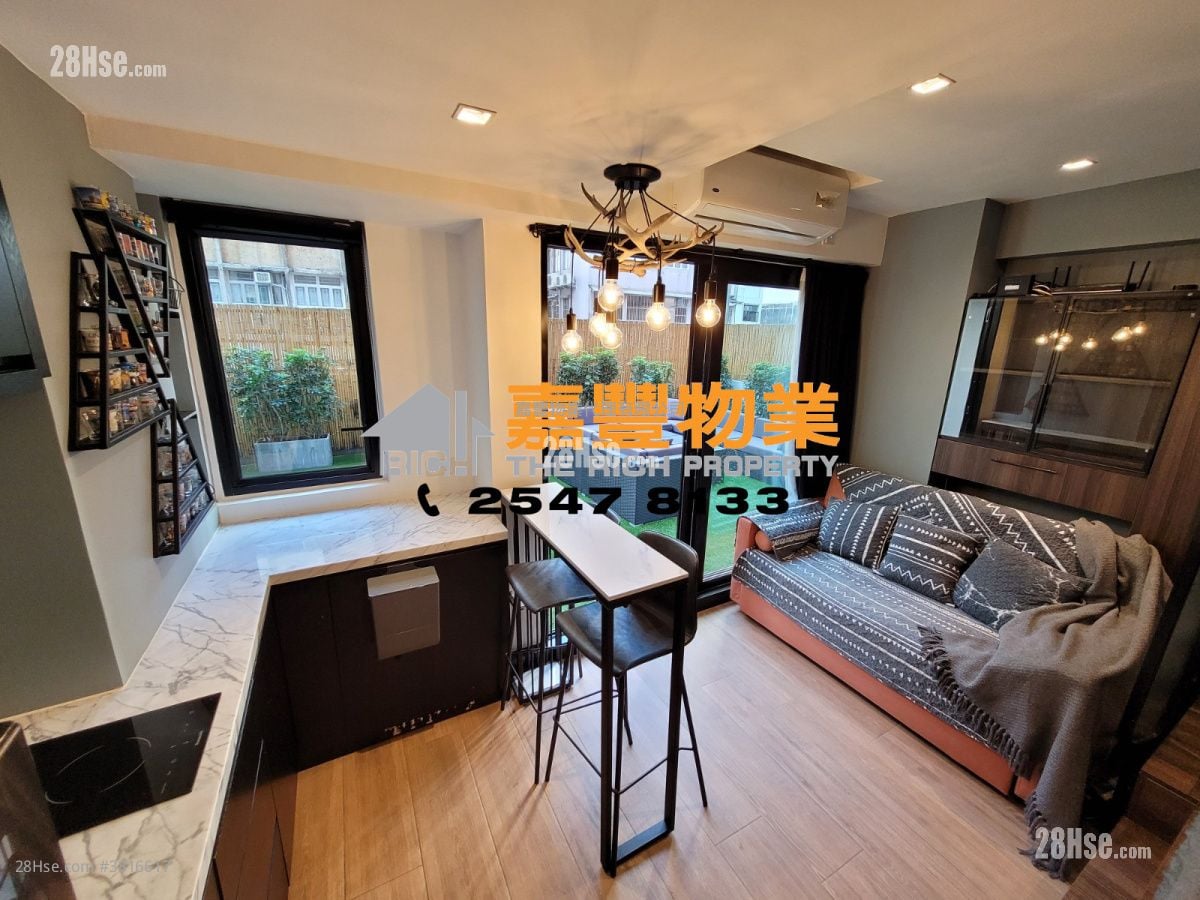 华利楼 租盘 开放式间隔 , 1 浴室 265 平方尺