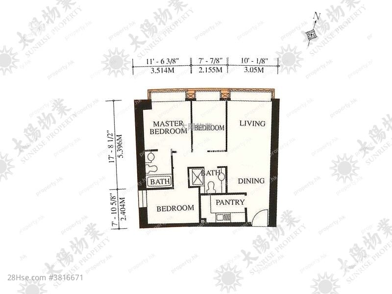 Royal Peninsula Sell 3 Bedrooms 701 ft²