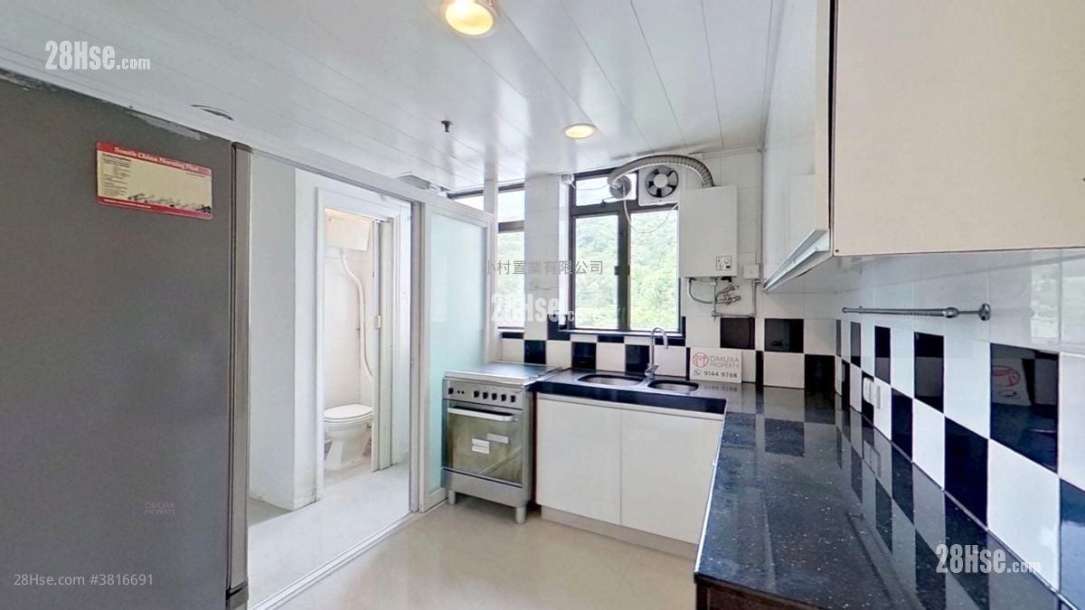 厨房: 恒琪园 租盘 3 房 , 2 浴室 977 平方尺