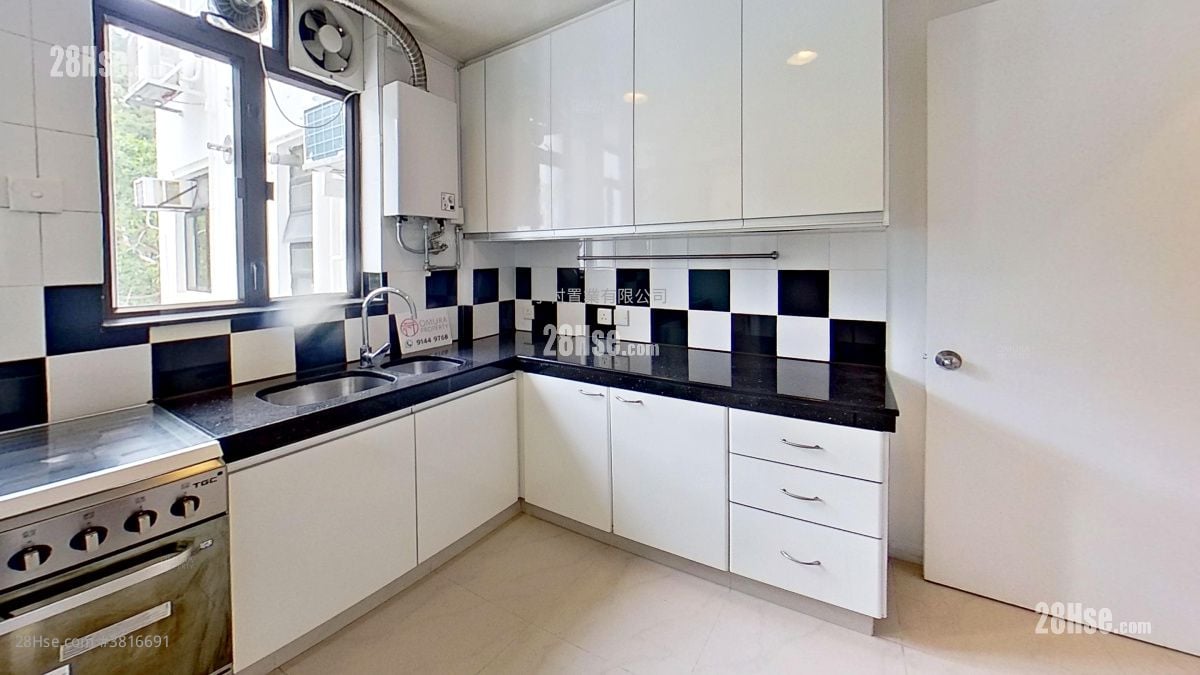 厨房: 恒琪园 租盘 3 房 , 2 浴室 977 平方尺