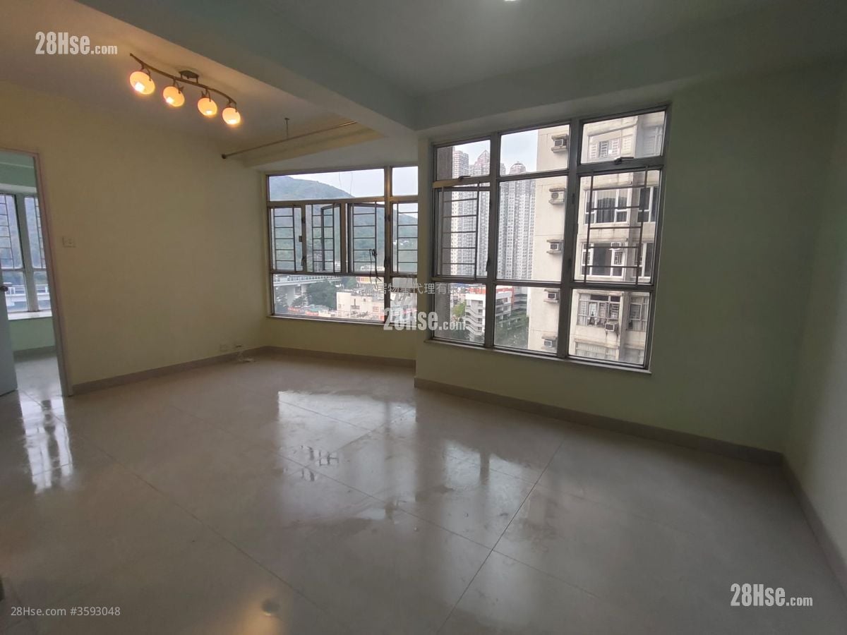 麗都花園 租盤 2 房 , 1 浴室 555 平方呎