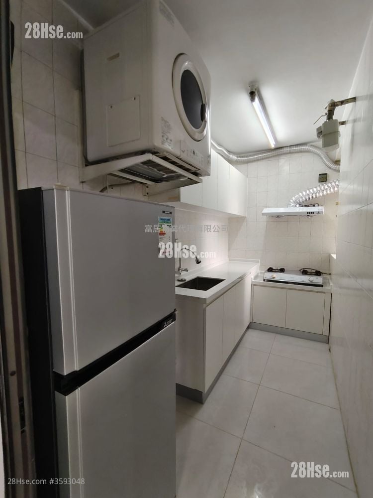 麗都花園 租盤 2 房 , 1 浴室 555 平方呎