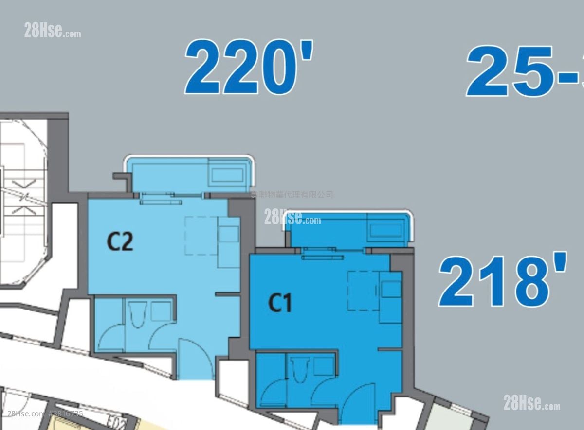 Solaria Rental Studio , 1 Bathroom 249 ft²