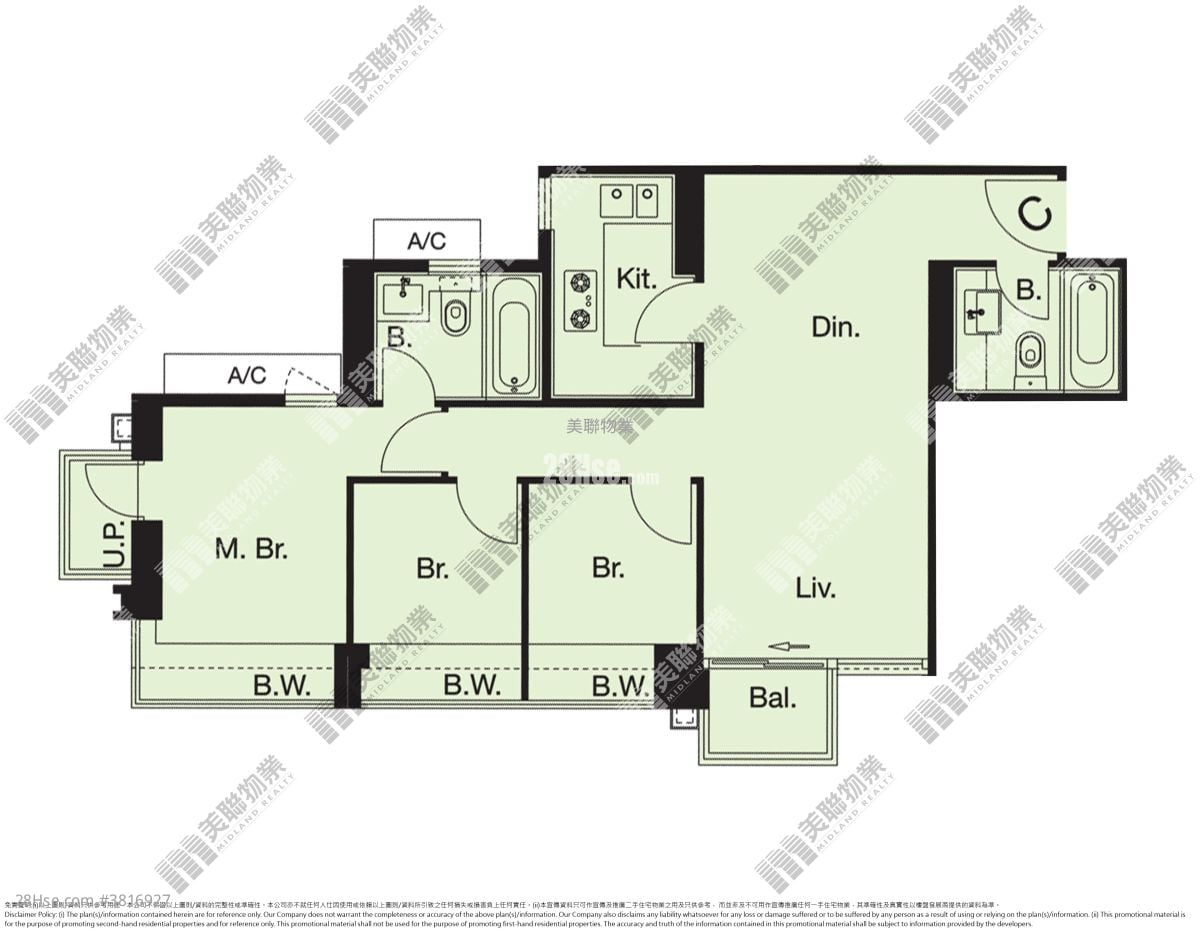 The Reach Sell 3 Bedrooms , 2 Bathrooms 660 ft²