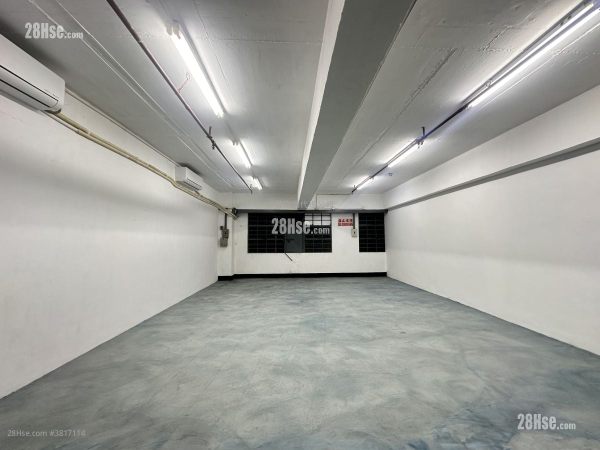 龙翔工业大厦 租盘 开放式间隔 655 平方尺