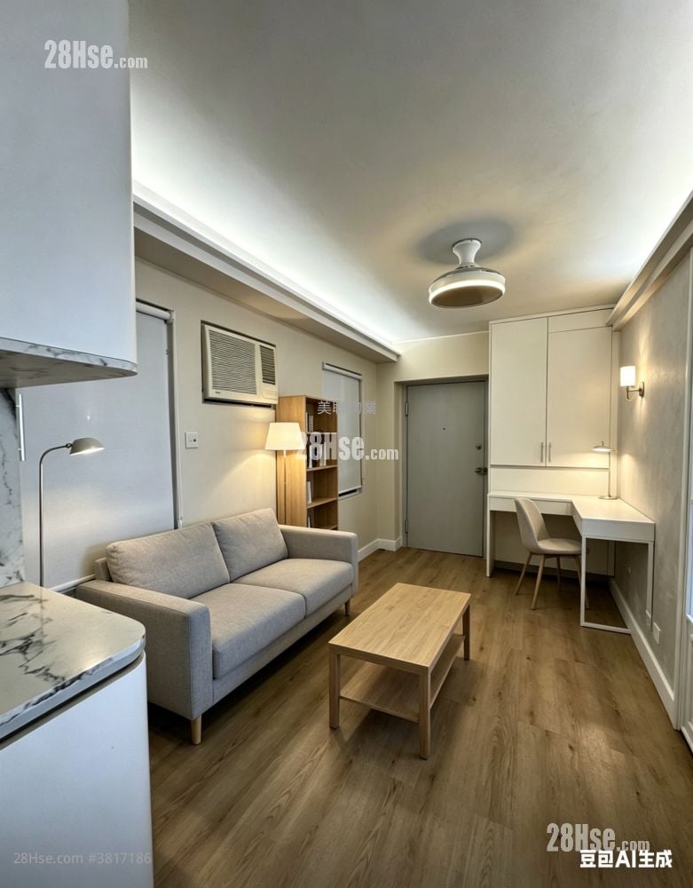 廳: 好運中心 租盤 2 房 , 1 浴室 334 平方呎