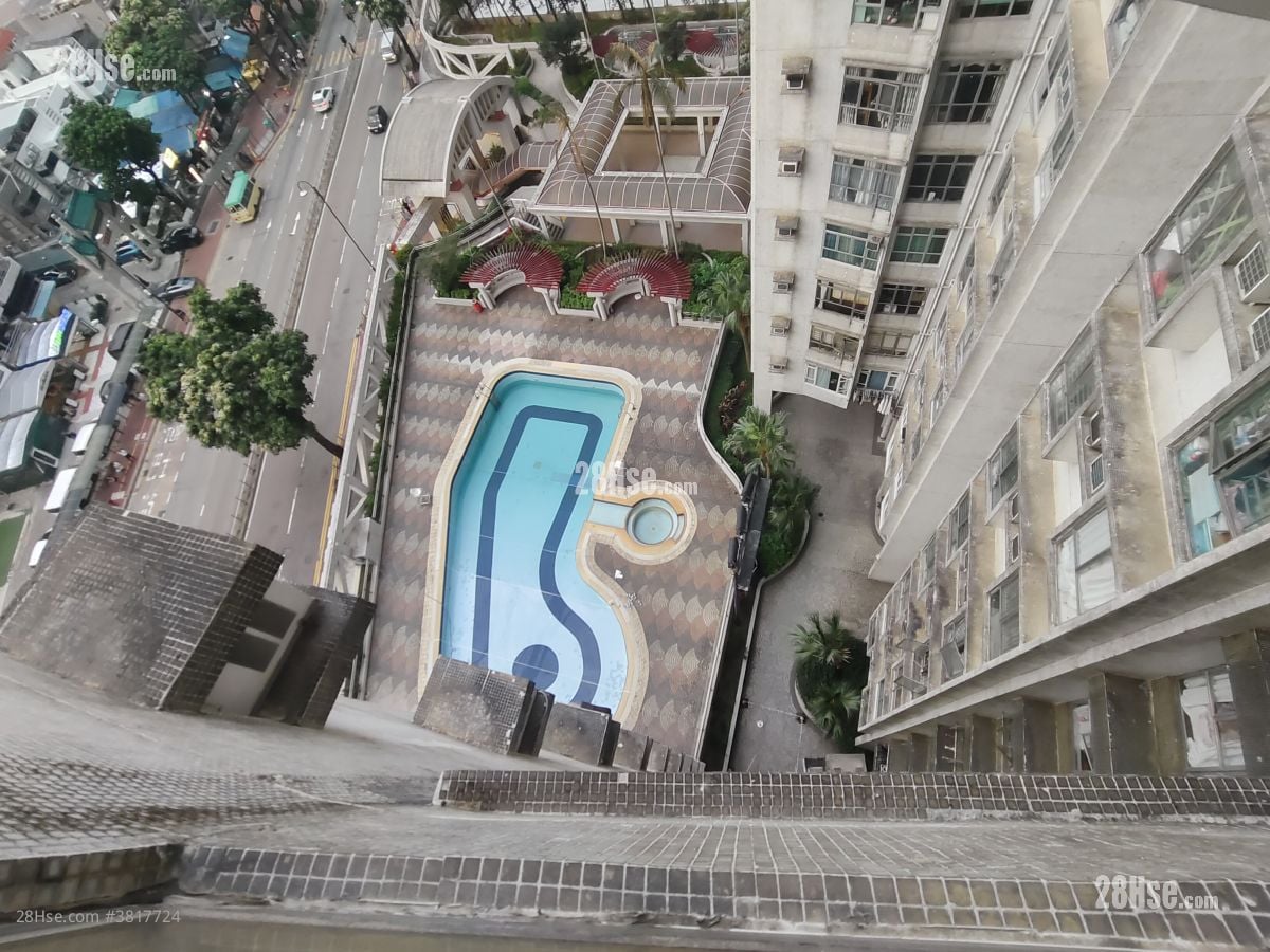 麗都花園 租盤 2 房 , 1 浴室 555 平方呎