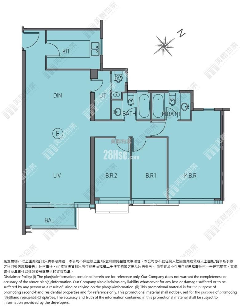 海日灣 II 售盤 3 房 , 3 浴室 1,041 平方呎