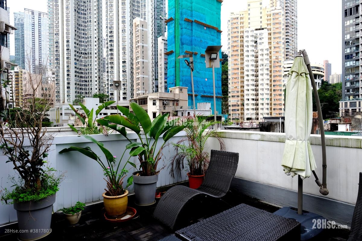 天台: 浣纱街11-11A号 售盘 2 房 , 1 浴室 638 平方尺