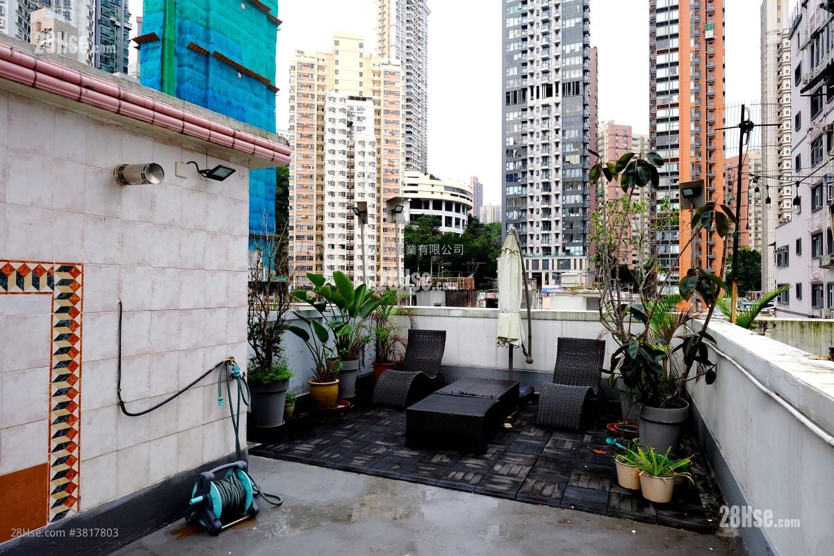 天台: 浣纱街11-11A号 售盘 2 房 , 1 浴室 638 平方尺