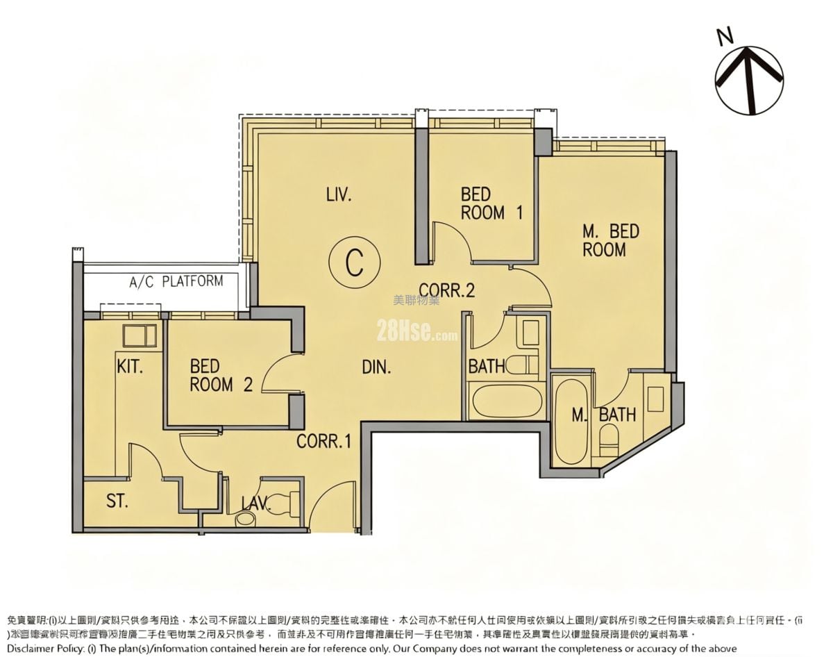 港島南岸 售盤 3 房 , 2 浴室 747 平方呎
