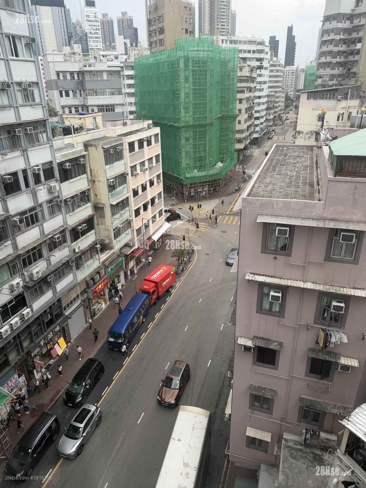 恆順大樓 租盤 2 房 , 1 浴室 400 平方呎