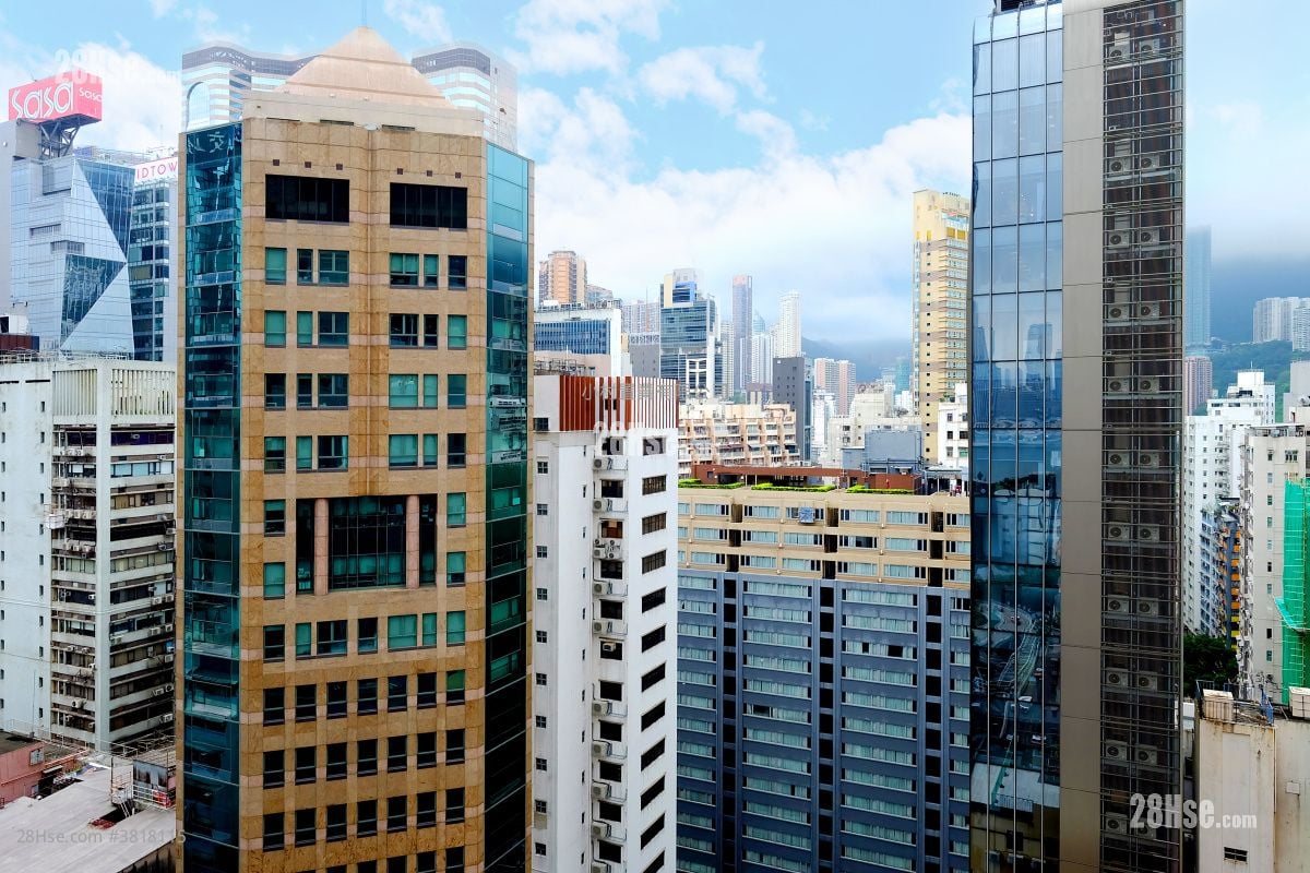 景观: 置家中心 租盘 2 房 , 1 浴室 435 平方尺