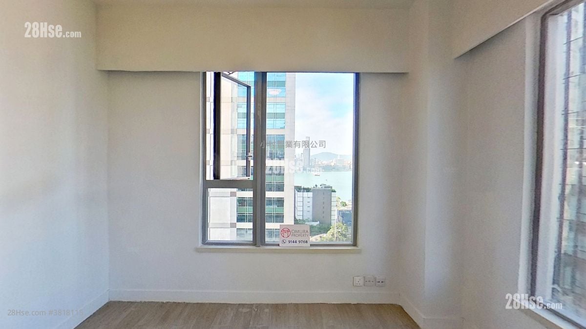 主人房: 置家中心 租盘 2 房 , 1 浴室 435 平方尺