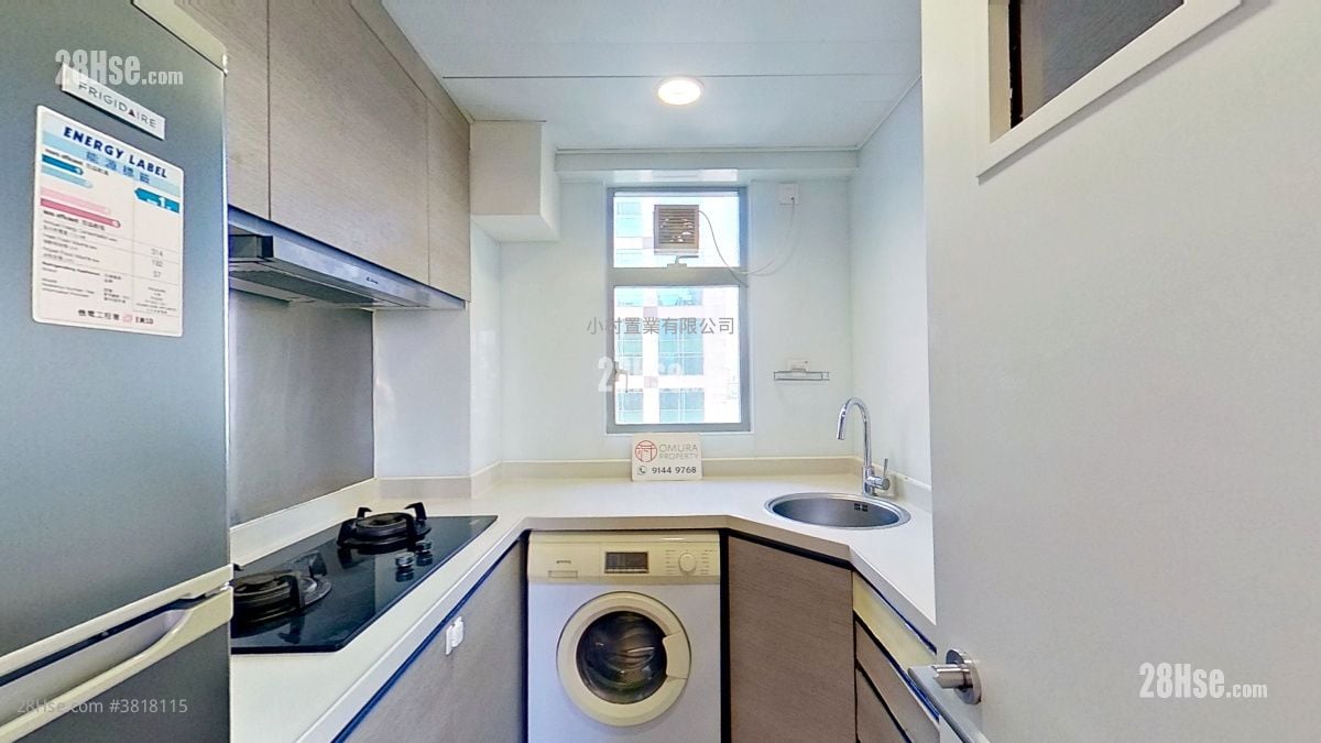 厨房: 置家中心 租盘 2 房 , 1 浴室 435 平方尺