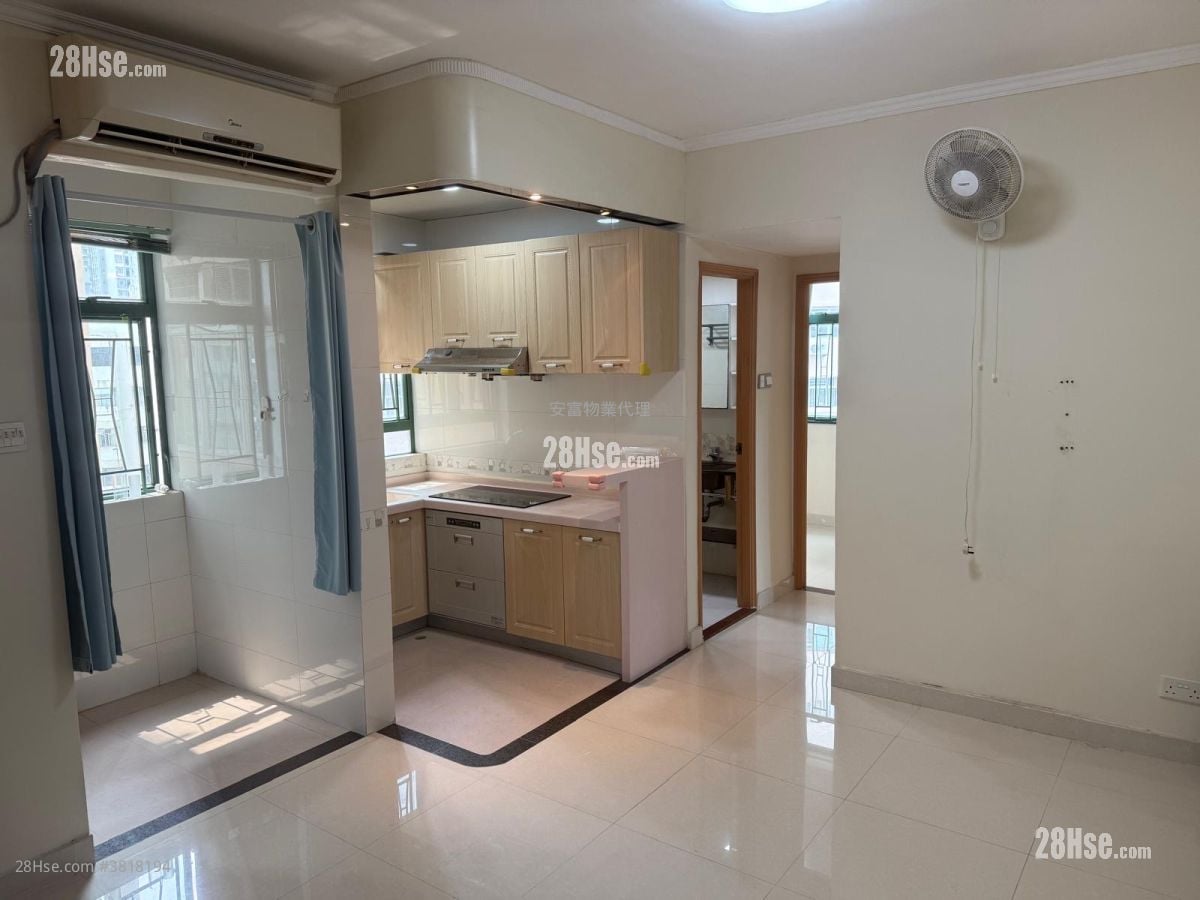 福安楼 租盘 2 房 , 1 浴室 401 平方尺