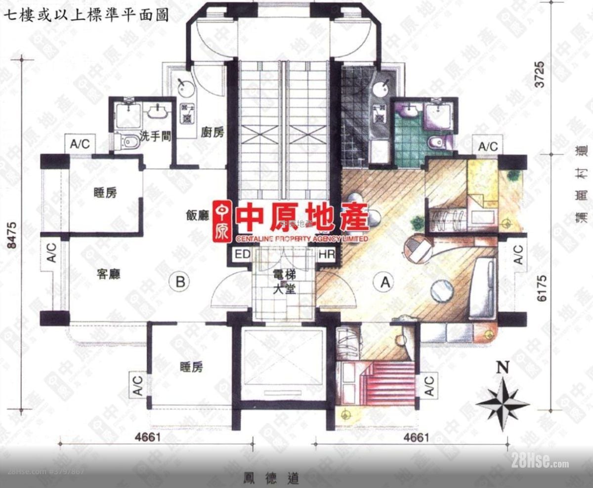 百利轩 售盘 2 房 309 平方尺