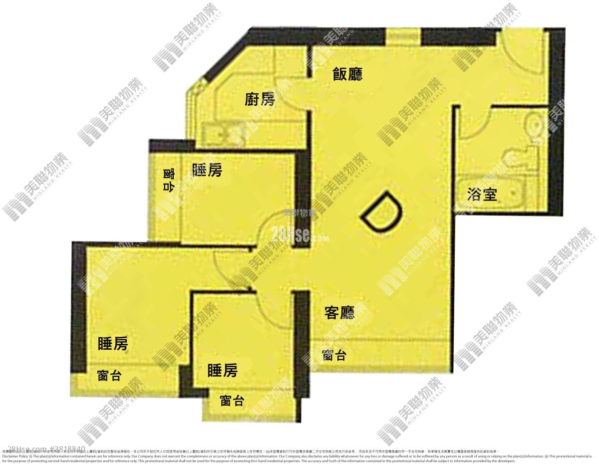 映灣園 售盤 3 房 611 平方呎