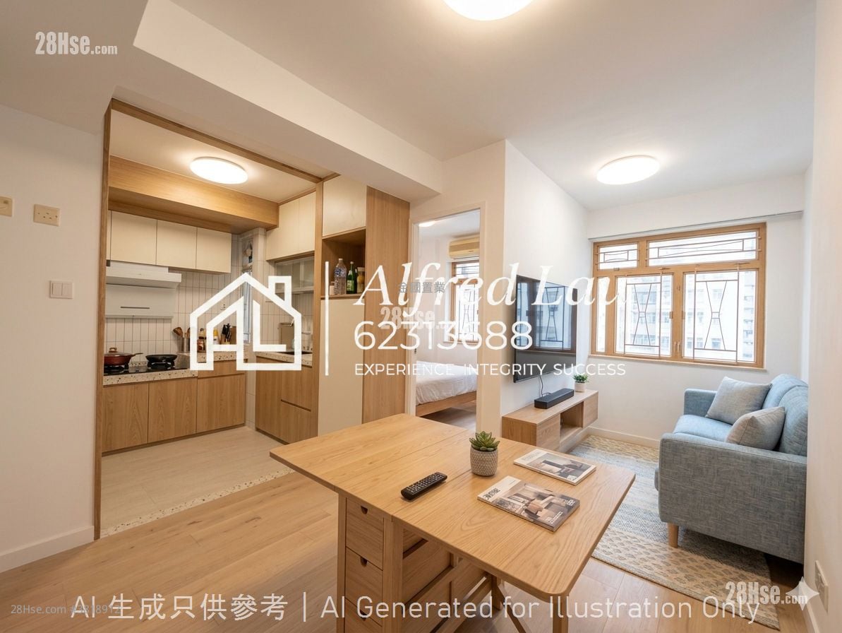 伟晴阁 售盘 1 房 , 1 浴室 270 平方尺