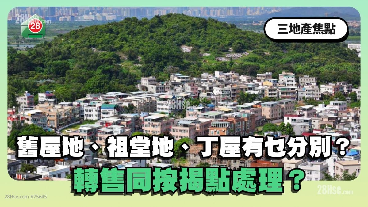 旧屋地、祖堂地、丁屋有乜分别？转售同按揭点处理？