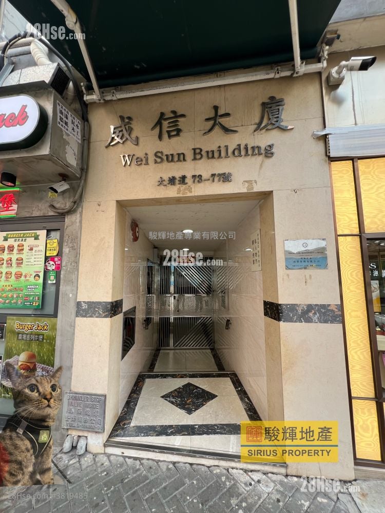 威信大廈 租盤 1 房 , 1 浴室 249 平方呎