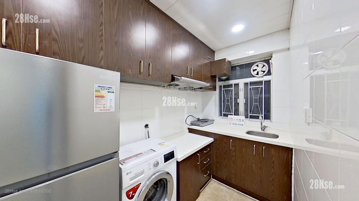 厨房: 金海大厦 租盘 2 房 , 1 浴室 357 平方尺