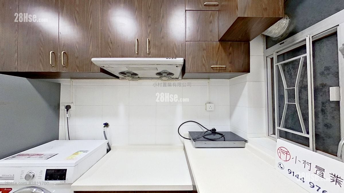 厨房: 金海大厦 租盘 2 房 , 1 浴室 357 平方尺