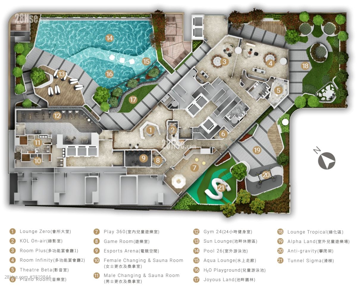 The Campton 1B期 租盘 1 房 , 1 浴室 287 平方尺