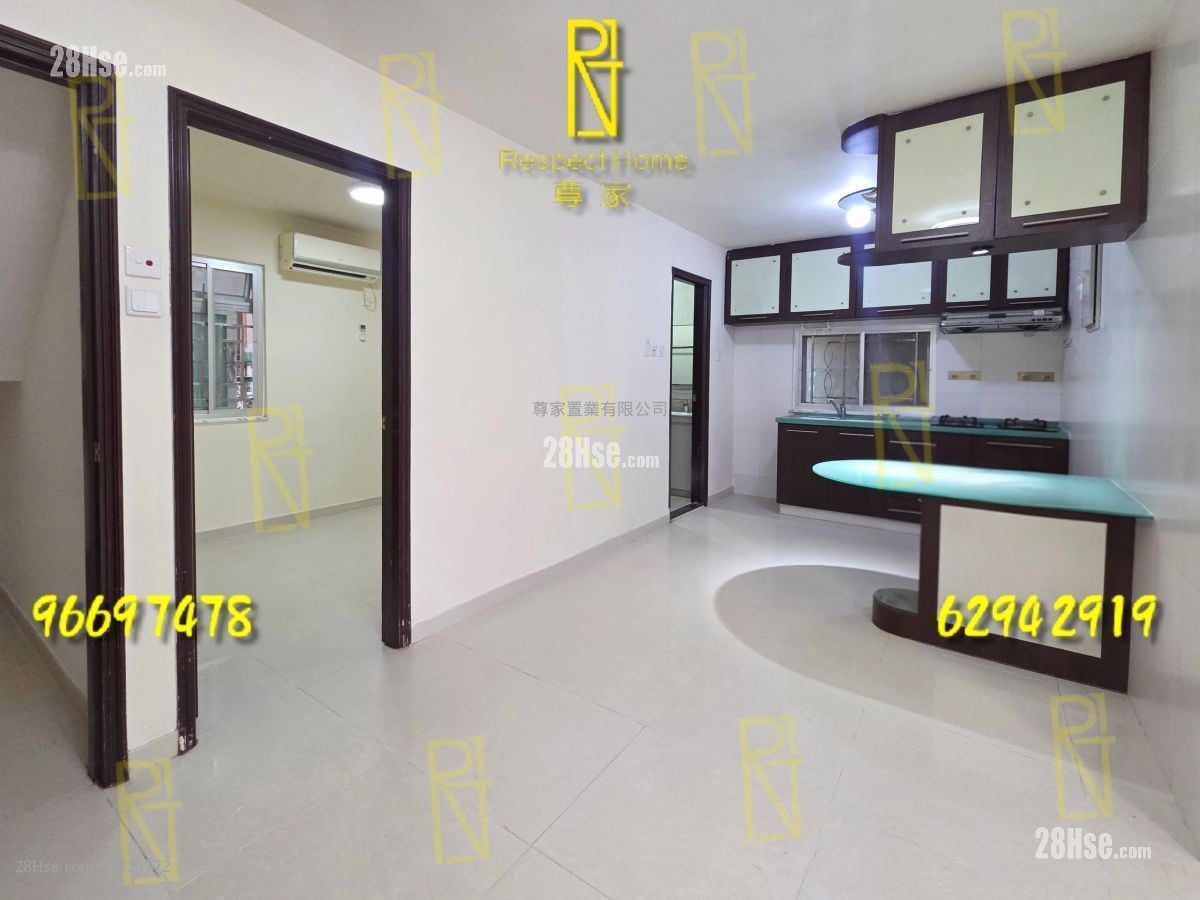 村屋 租盤 2 房 , 1 浴室 700 平方呎