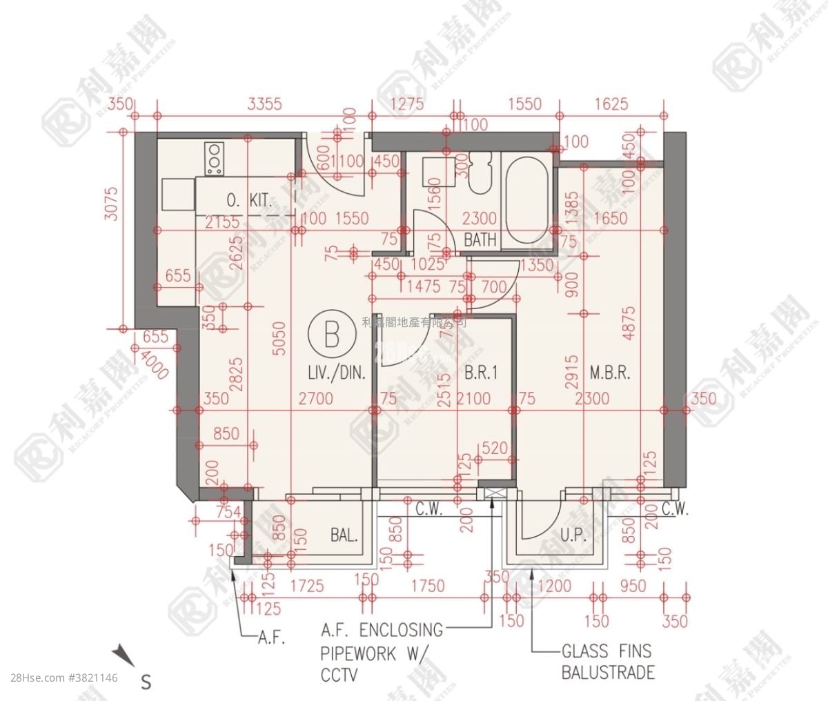 澐璟 售盤 2 房 526 平方呎