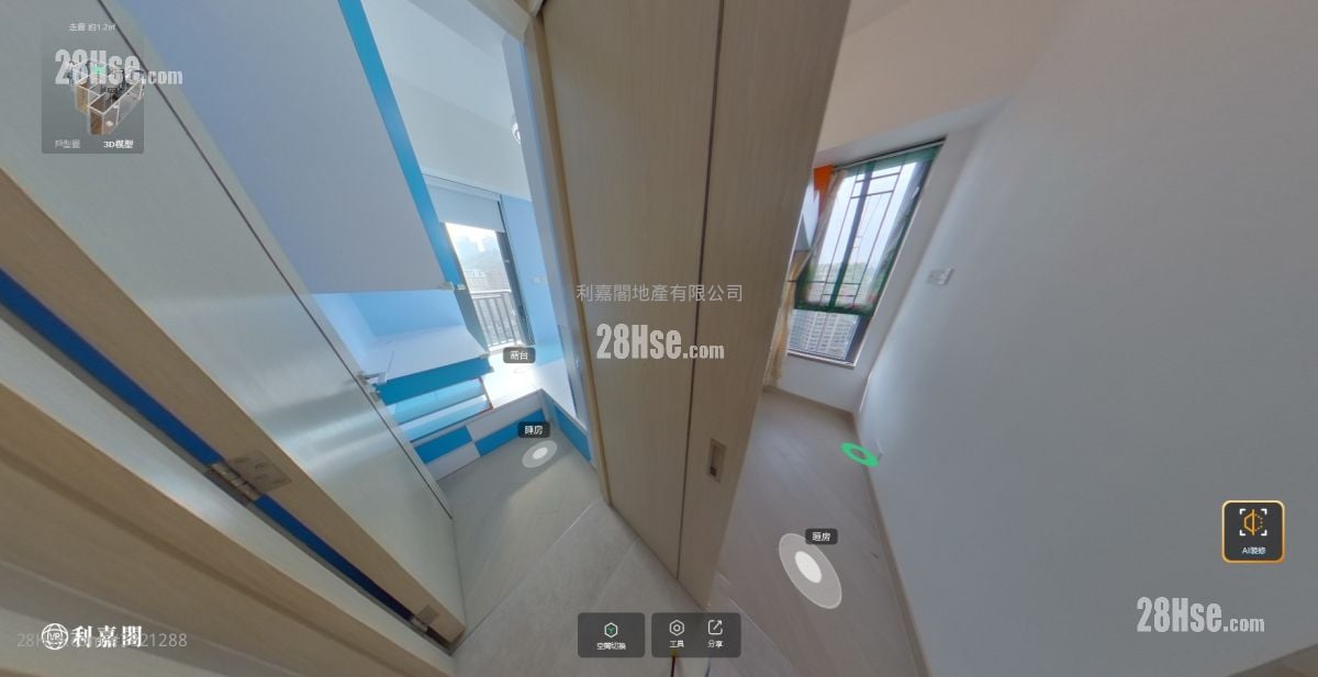 Downtown 38 售盤 2 房 377 平方呎