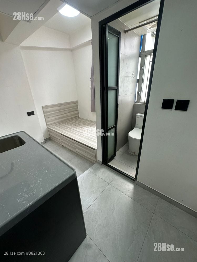 仁翠苑 租盘 开放式间隔 , 1 浴室 100 平方尺